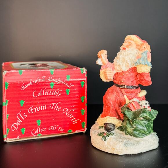 1992 Brinn's “Dolls From The North” Hand-Painted Santa Claus Christmas Figurine - Picture 2 of 9